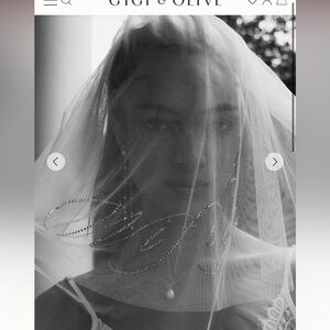 Gigi & Olive Wifey Diamanté Veil